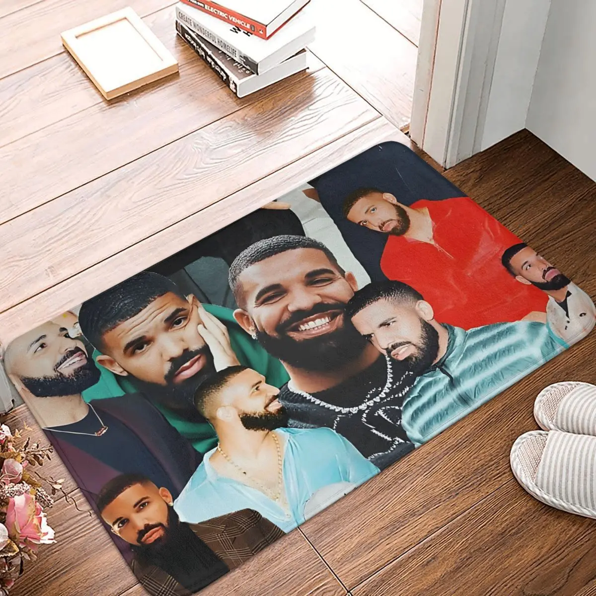 Коврик BBL в стиле хип-хоп для ванной нескользящий коллаж коврик спальни входной