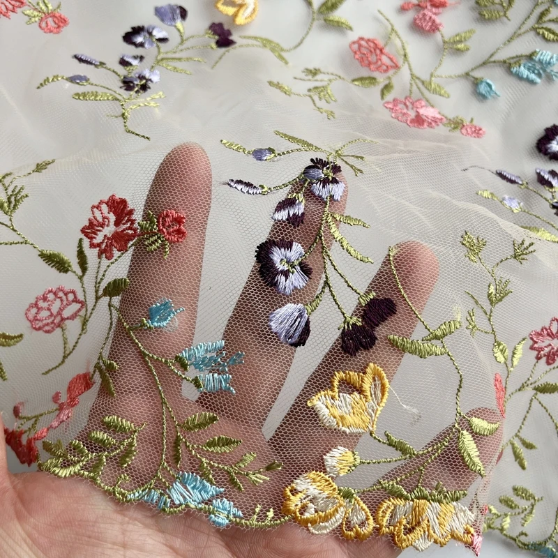 (18/23) см в ширину Кружевная Сетка с вышивкой марлевая кружевная ткань сделай сам