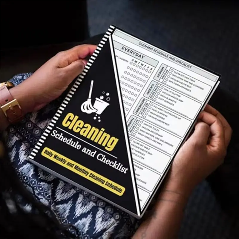 ABKS-Cleaning Planner: Список дел для взрослых, планировщик и органайзер для ежедневных, еженедельных и ежемесячных задач, контрольные списки для уборки. (art.: 3920dc6836265) - 3920dc6836265