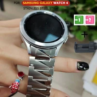 suitable for galaxy watch 4 special sawtooth three steel strap 4246mm stainless steel strap for galaxy watch 4 40mm44mm