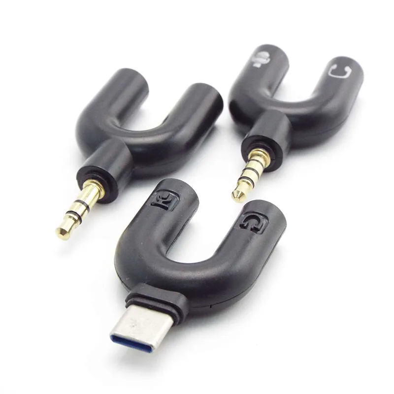 3.5mm male jack plug Type C microphone Headphone Splitter converter connector For Xbox One Audio Adapter Headset for PS4 PC |