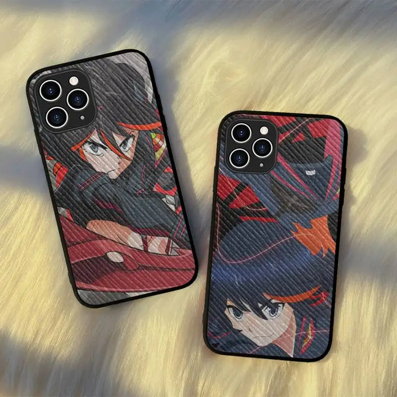 

MaiYaCa Anime Kill La Kill Phone Case Hard Leather Case for iPhone 11 12 13 Mini Pro Max 8 7 Plus SE 2020 X XR XS Coque
