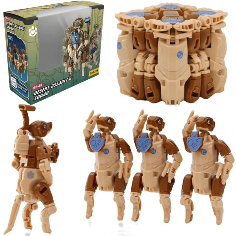 

52TOYS Beastbox BB-48 BB48 Desert Assault Squad Meerkat Deformation Toys Action Figure Collectible Converting Toys Model