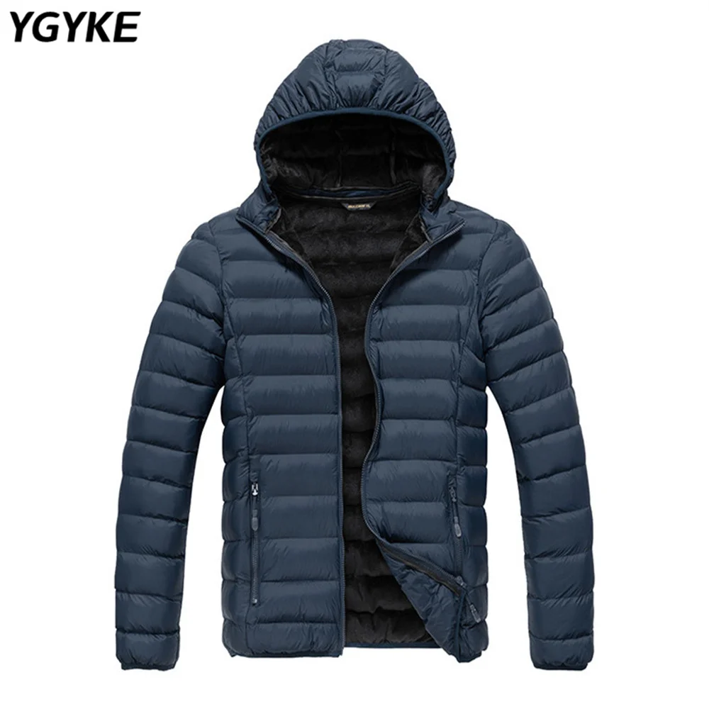 Winter Men's Warm Waterproof Jacket 2022 New Thickened Hooded Parker Jacket Slim Fashion Outerwear Zipper Top