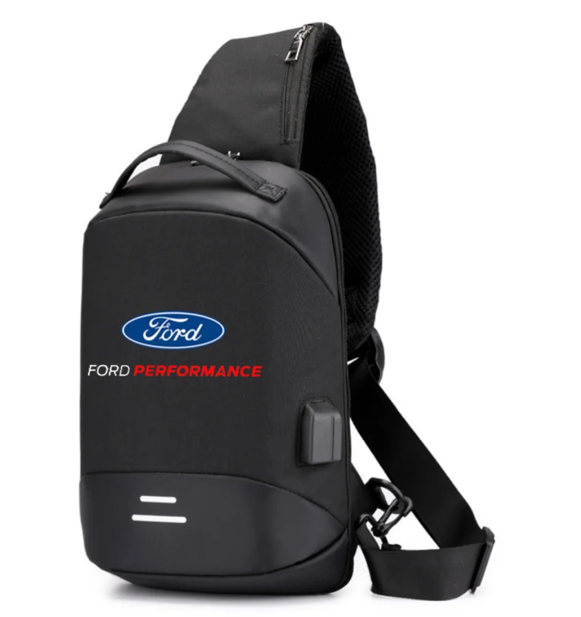 

2023 NEW Men Shoulder FORD Icar logo Hiking Backpack Nylon Outdoor Camping Trekking Chest Sling Bag