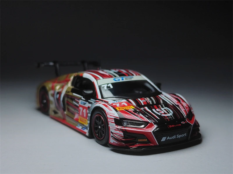 

HeyToys POPRACE 1:64 Audi R8 LMS SF EXPRESS 2021 Die Cast Model Car Collection Limited