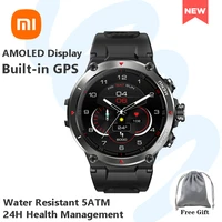 xiaomi 2022 new stratos 2 gps smartwatch amoled display 24h health monitoring water resistant 5 atm long battery life smartwatch