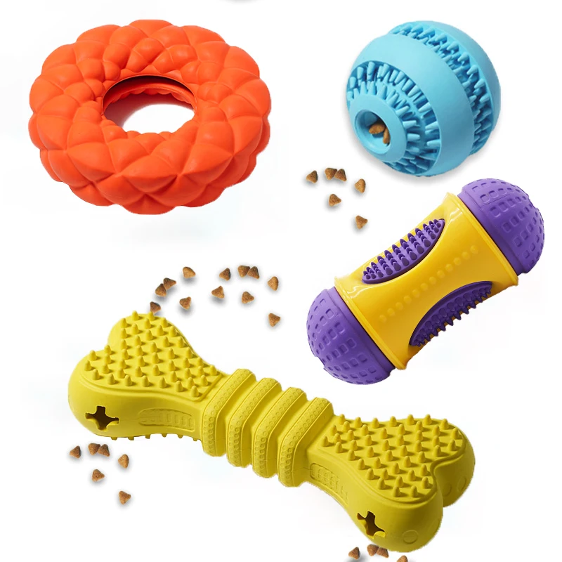 

Игрушки для собак и кошек из натурального каучука, Интерактивная жевательная игрушка для собак, молярный зуб, мяч для чистки, товары для домашних животных