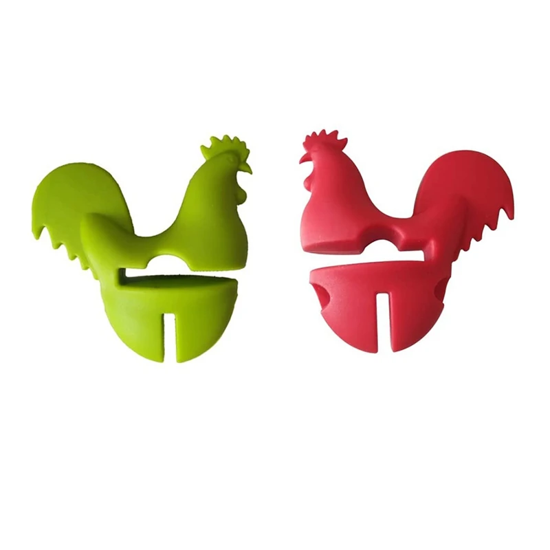 

2PCS Splashproof Lid Lifter Lid Holder Silicone Heat Resistant Holder Keep Lid Open Cooking Assistant Decoration