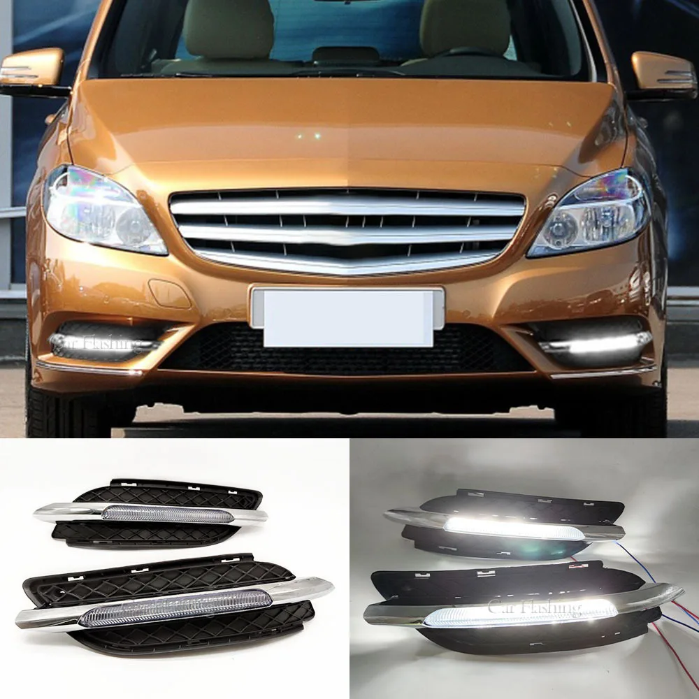 For Mercedes Benz 11-14 models W246 B180 B200 dedicated LED daytime running lights modified driving