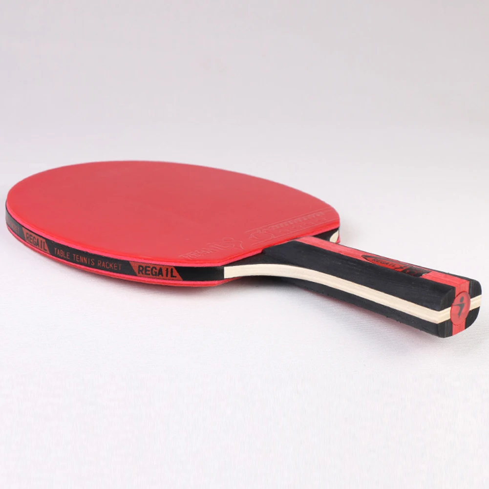 

Ракетка для настольного тенниса Strong Spin, 7-слойная деревянная ракетка для пинг-понга, ракетка для настольного тенниса с длинными ручками, красная/желтая/синяя/зеленая