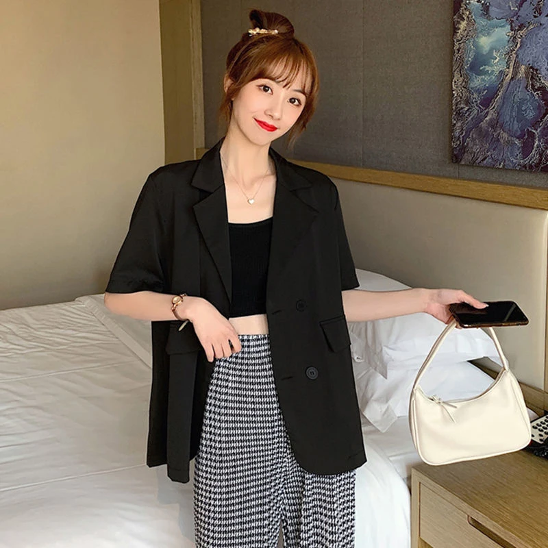 Женский летний сверхбольшой свободный костюм для полных девушек весом 50 00 кг