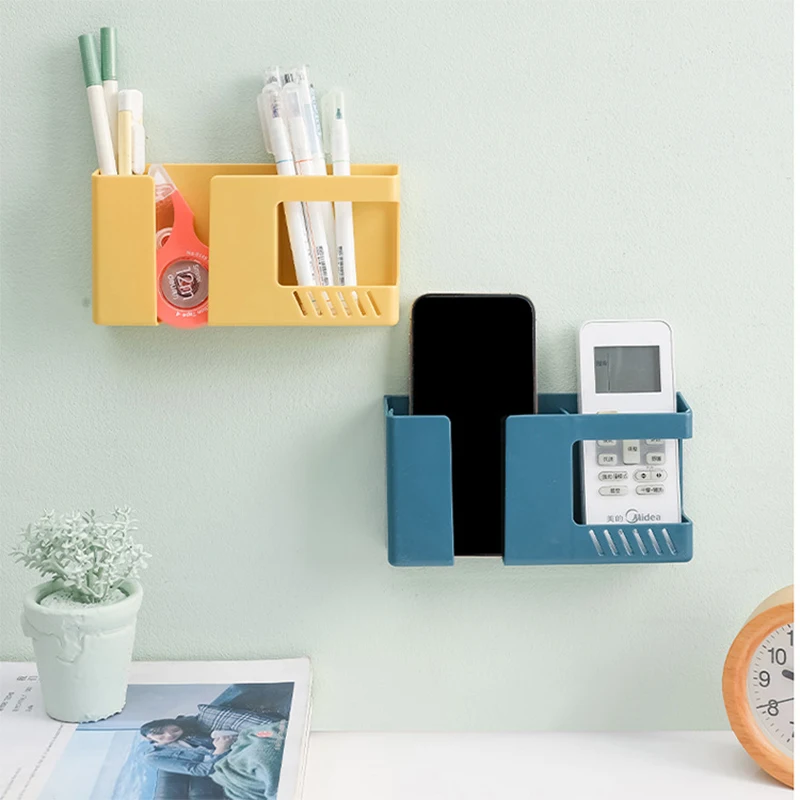 

Household Storage Rack Bathroom Living Room Bedside Mobile Phone Storage Box Mobile Phone Punch-free Container Rack