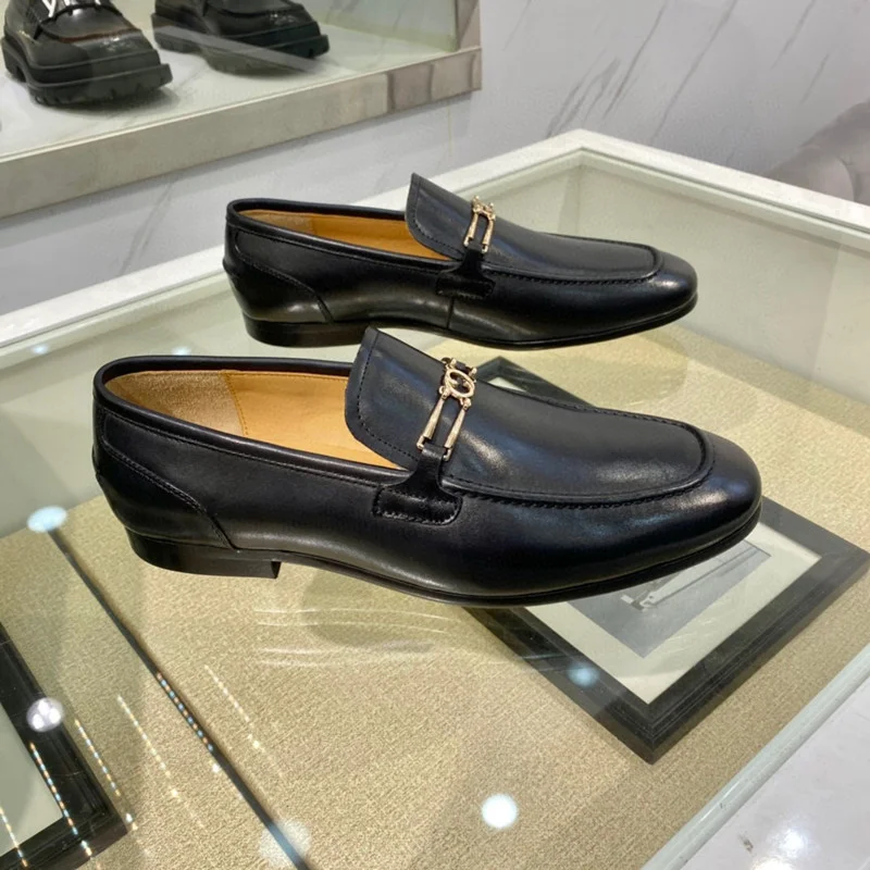 

Туфли мужские классические, натуральная кожа, роскошные, дизайнерские, повседневные офисные лоферы