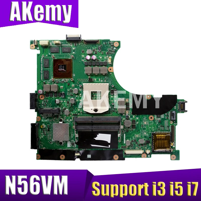 

Материнская плата XinKaidi N56VJ/N56VM для ноутбука ASUS N56VM N56VZ N56VJ N56V оригинальная материнская плата с поддержкой i3 i5 i7