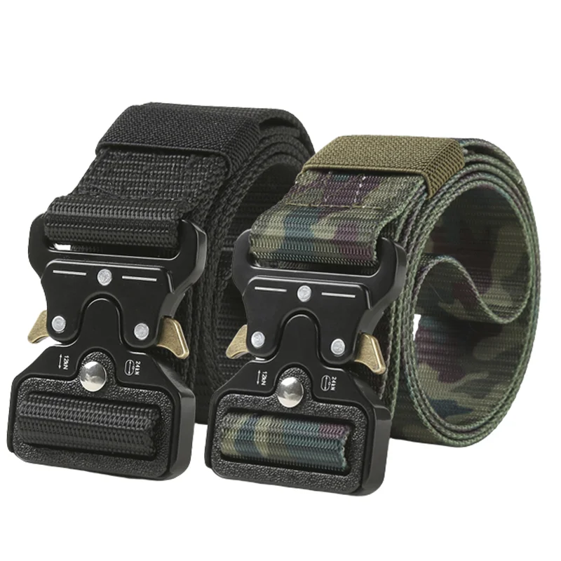 

Камуфляжный тактический ремень 3,8 см, износостойкий холщовый ремень с пряжкой из сплава, нейлоновый ремень для мужчин, модный пояс для инструментов