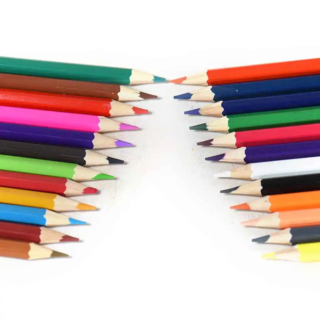 

12 24 36 Colors Non-toxic Drawing Wood Colored Pencils Set Painting Stationery Supplies Pencils