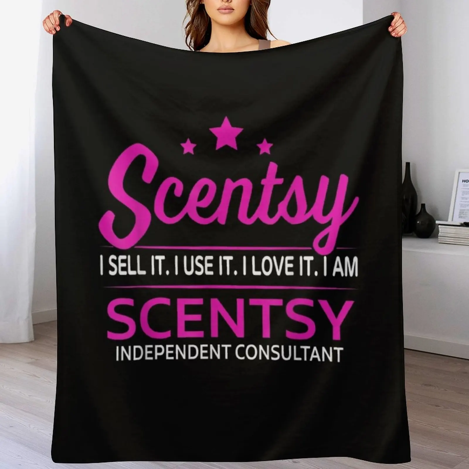 Scentsy I undefined It Use Love Am Плед Косплей Аниме Фланель Роскошные дизайнерские одеяла