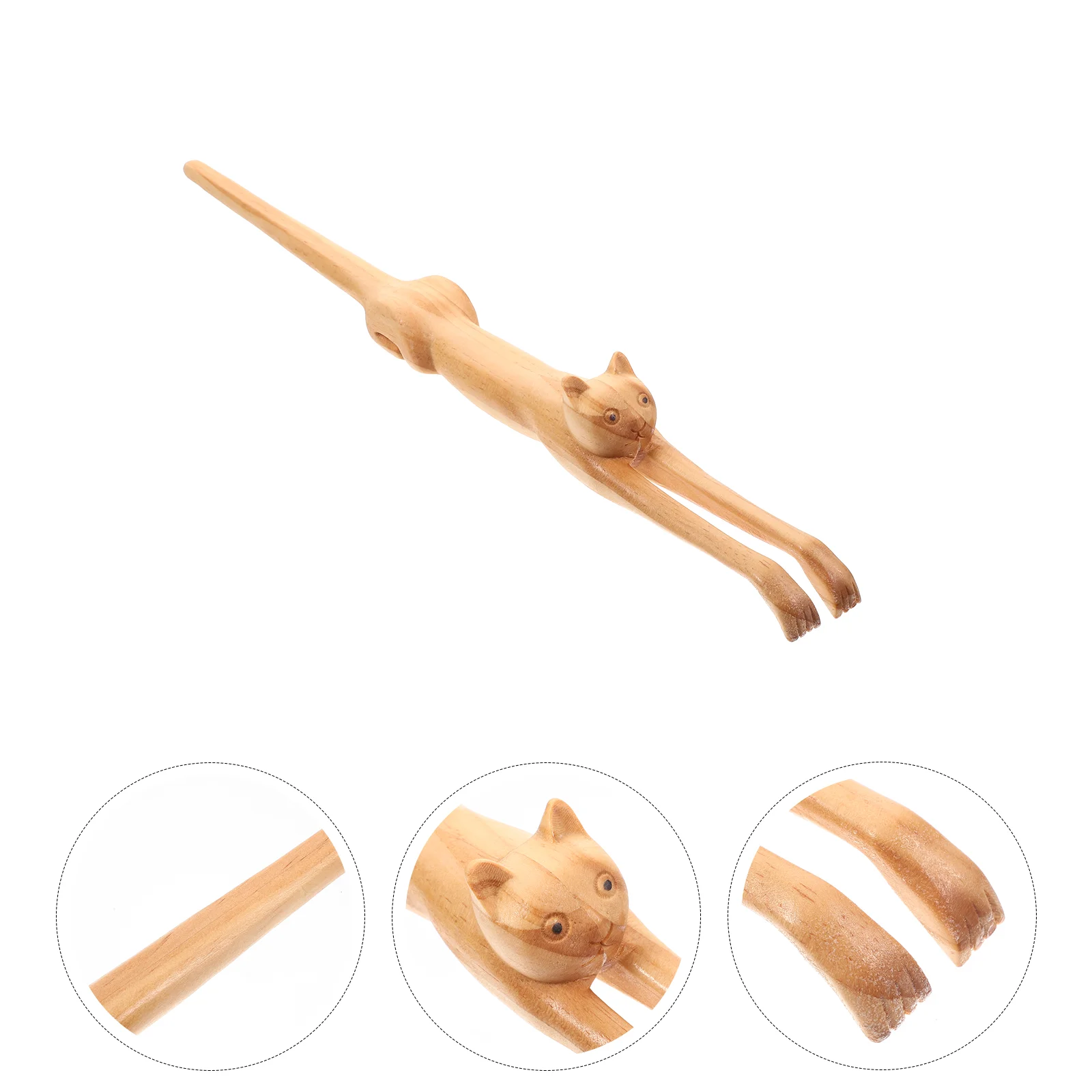 

Scratcher Tool Wooden Itching Self Scratch Wood Hand Stick Scratching Kids Body Backscratchers Handle Bamboo Cat Adults Women