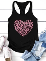 roes love heart printing women tank tops 2022 new sleeveless graphic tee shirt femme harajuku summer loose ropa tops aesthetic