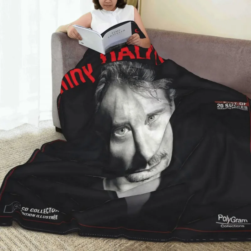 3d-одеяло Джонни Хелли летнее флисовое многофункциональное супермягкое