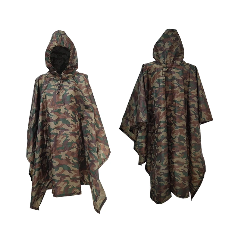

3 In 1 Portable Sunshade Camping Tarp Ground Mat Raincoat Outdoor Waterproof Rain Poncho Backpack Cover for Hiking Picnic Tent