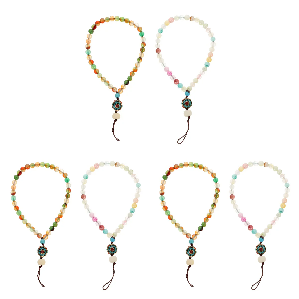 

Strap Lanyard Beaded Rope Wrist Chain Mobile Charm Charms Hanging Beads Cute Cellphone Bracelet Practical String Chains