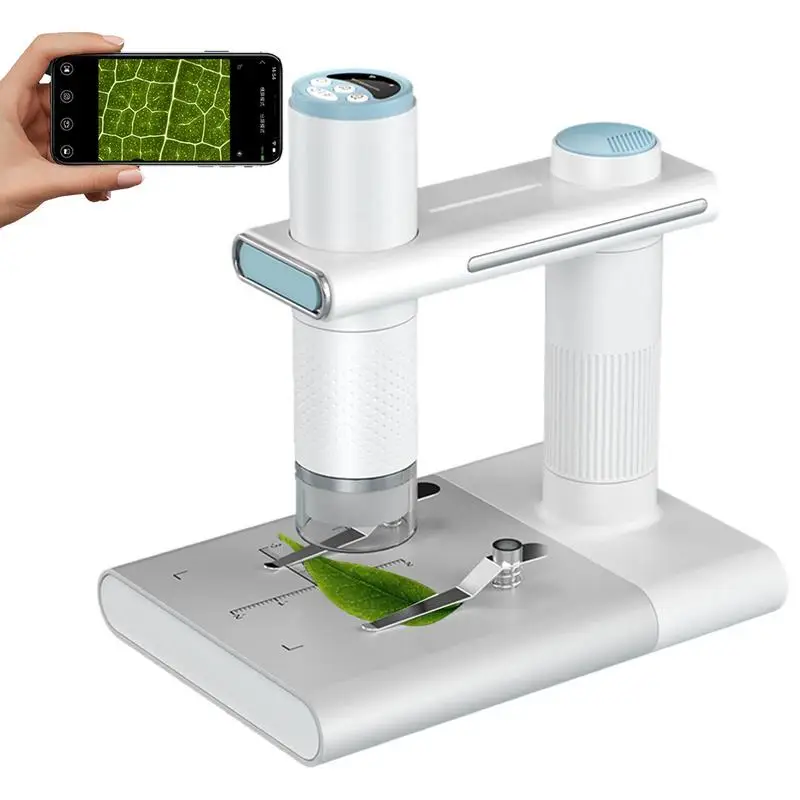 

Phone Microscope Portable Microscope For Kids Magnification Zoom Stereo Microscope With Knob Lifting Design And LED Shadowless