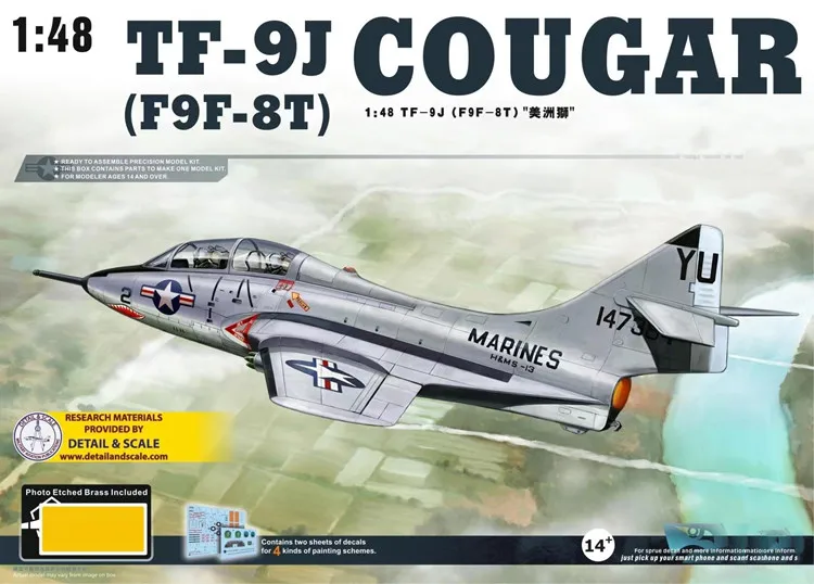 

NXS 1/48 Soviet TF-9J Fighter Model Resin Model Kit Resin Military Model Fighter Model Assemble Model