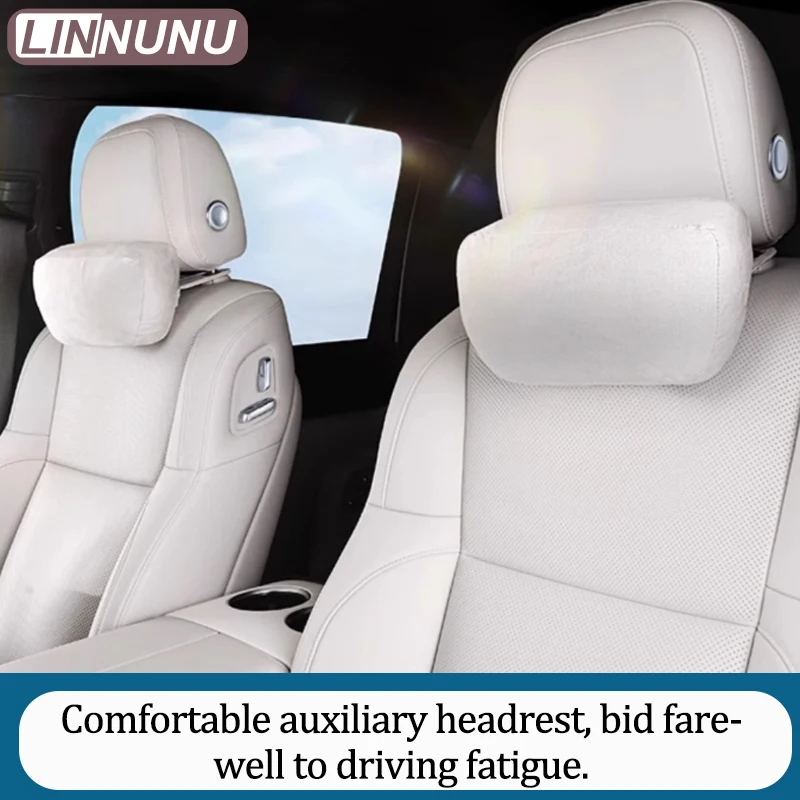 Фото Linnunu подходит для Lixiang L6 L7 L8 L9 Mega товары для украшения автомобиля Подголовник и подушка для шеи Официальная вспомогательная мягкая подушка Модернизированная утолщенная удобная поддержка Подголовник Аксессуары для салона автомобиля №2