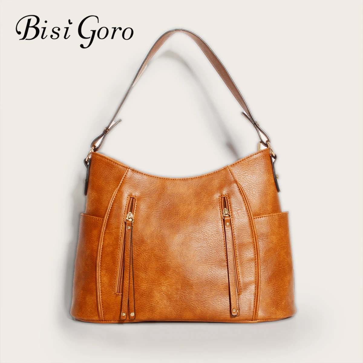 

Vintage Tote Women's Bag Soft Leather Shoulder Bag Large Capacity Double Zip Tassel Classic 2022 New Trend Luxury Handbag