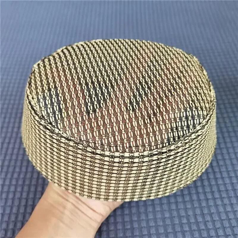 Фото Мужская мусульманская молитвенная исламская молитвенная шапка Kufi вязаная шапка летняя дышащая сетка Саудовская Софи турецкий стиль №1