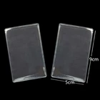 Чехол для кредитных карт, из ПВХ, прозрачный, матовый, водонепроницаемый, 10 шт.лот