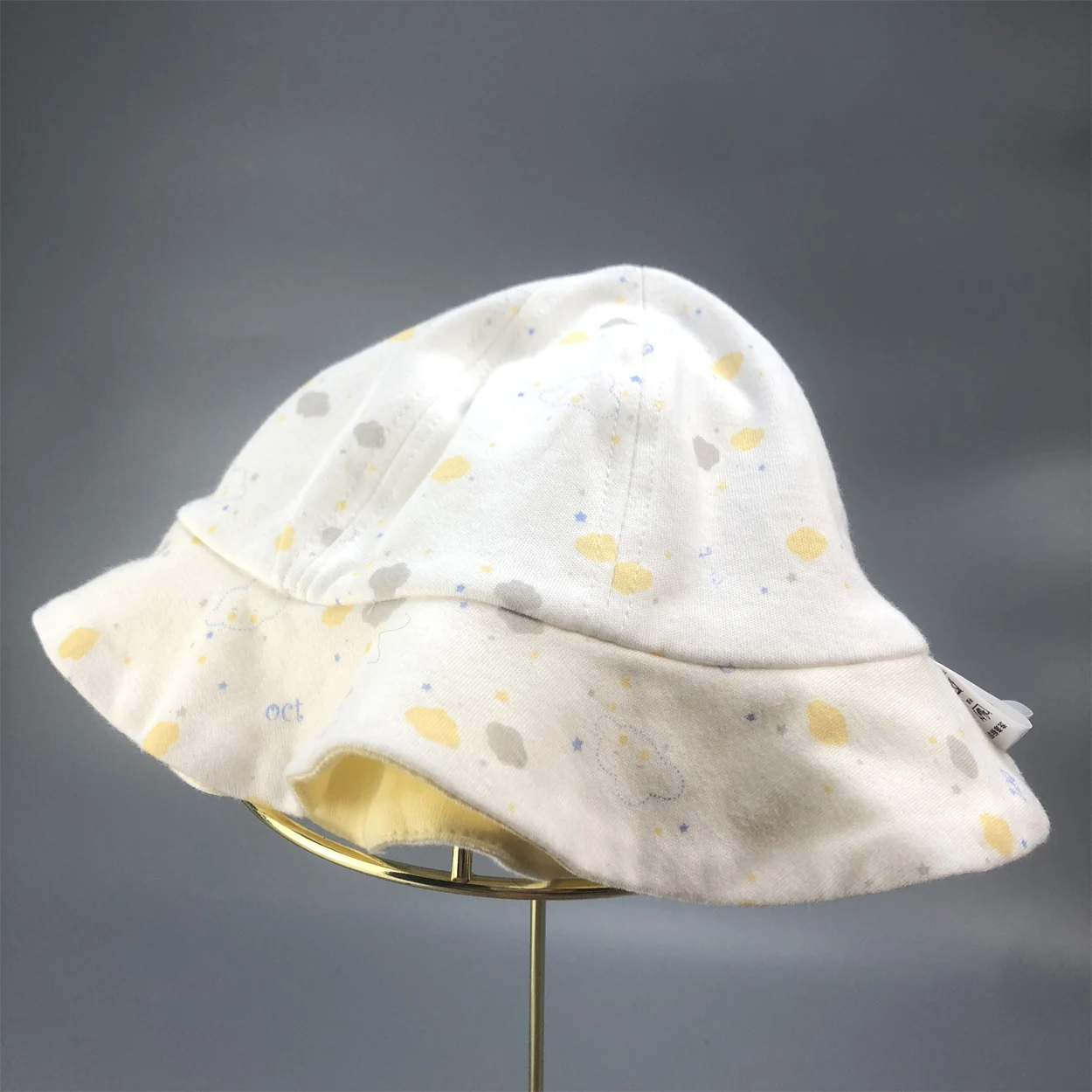 Premium Baby Cap 3 to 10 Month Infant Cotton Little Soft Round Hat Creamy Cap for Newborn Baby