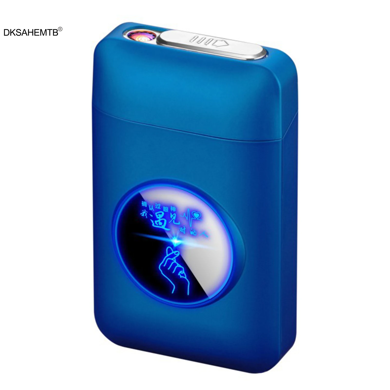 

Outdoor Luminous Cigarette Box With Rechargeable Lighter Portable Moisture-proof And Pressure Protection Box Camping Tool