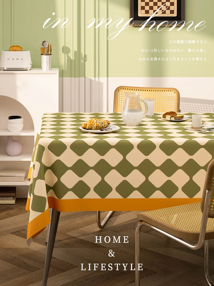 

Checkerboard rectangular student dormitory study desk writing desk pad