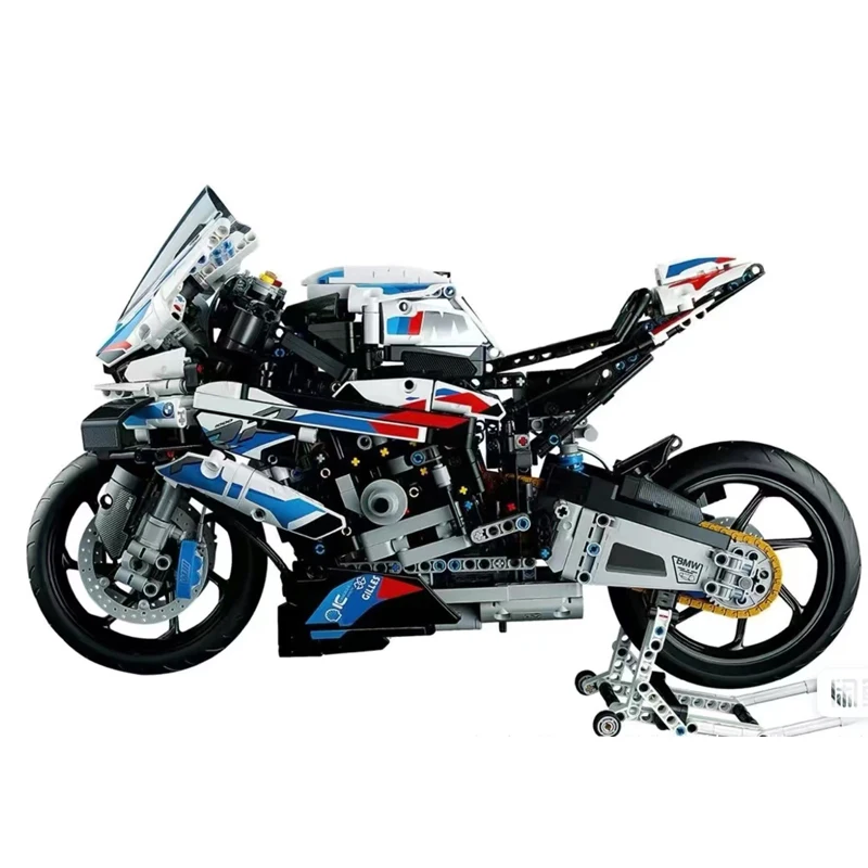 

RR Moto Building Blocks Kits LED Light Toys for Kids Children Boyfriend Compatible with 42130 City Super Racing Motorcycle