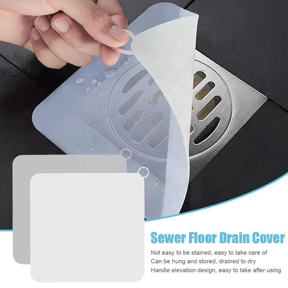 

Silicone Floor Drain Deodorant Pad Kitchen Sink Strainer Sewer Toilet Cover Stoppe Water Anti Pad Deodorant Odor Bathroom V6c9