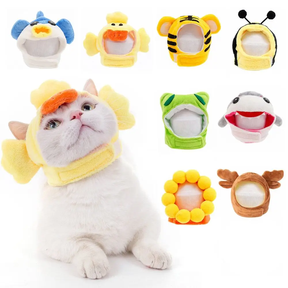 

Cute Costume Pet Supplies Cat Dog Cross-Dressing Pet Hat Warm Headdress Pet Headgear Headwear
