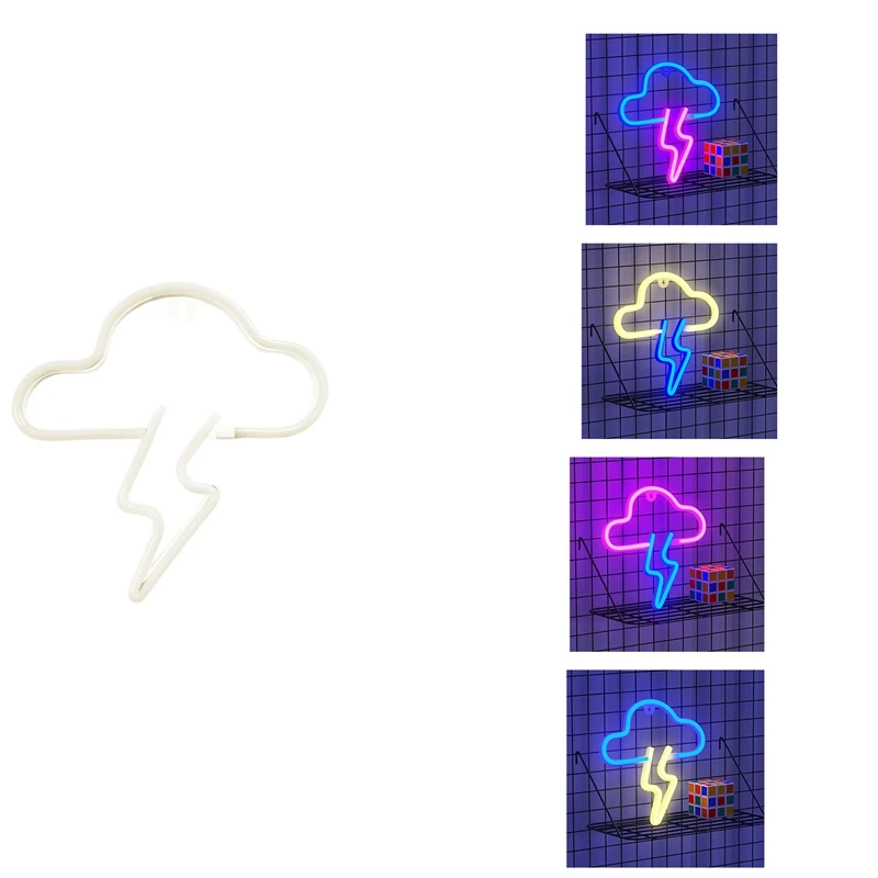 

Cloud Neon Signs LED Signs Bedroom Decor USB/Battery Powered LED Night Light Neon Light Sign For Bar, Party, Room