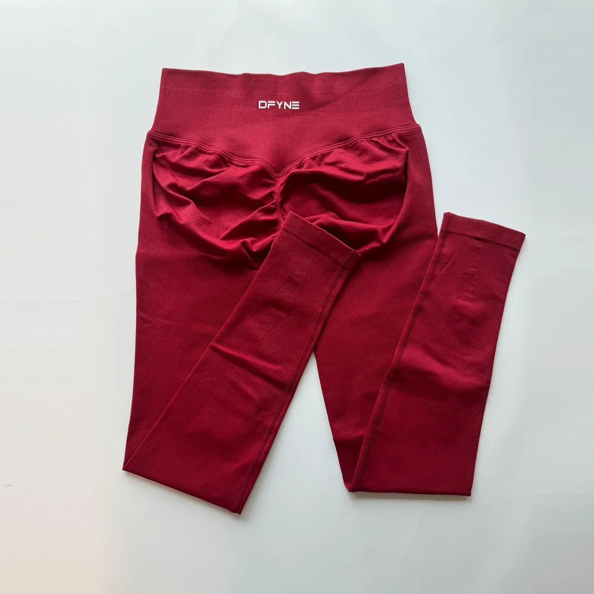 Dfyne Impact Legginigs женские низкие ребристые ленты Scrunch Bum клубные леггинсы эластичные