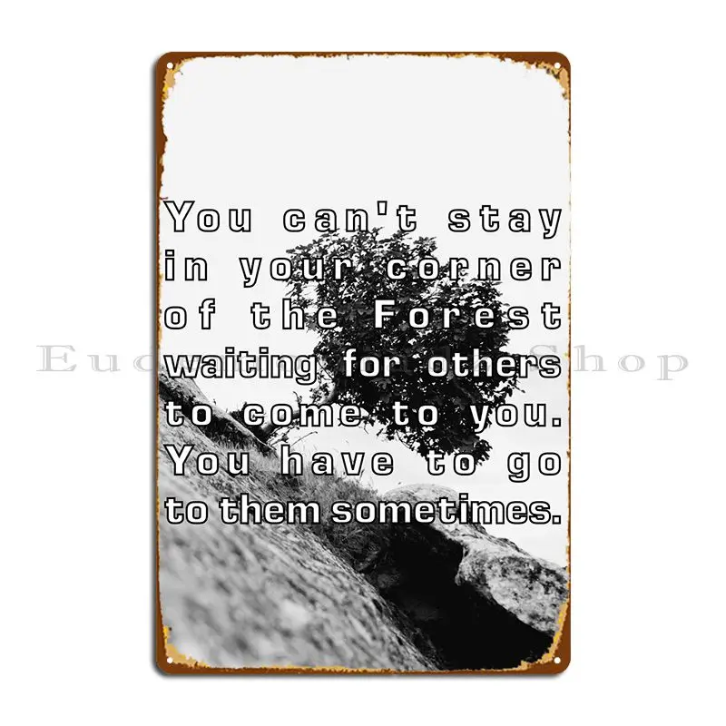 

Металлический плакат с надписью «You't Stay In Your Metal»