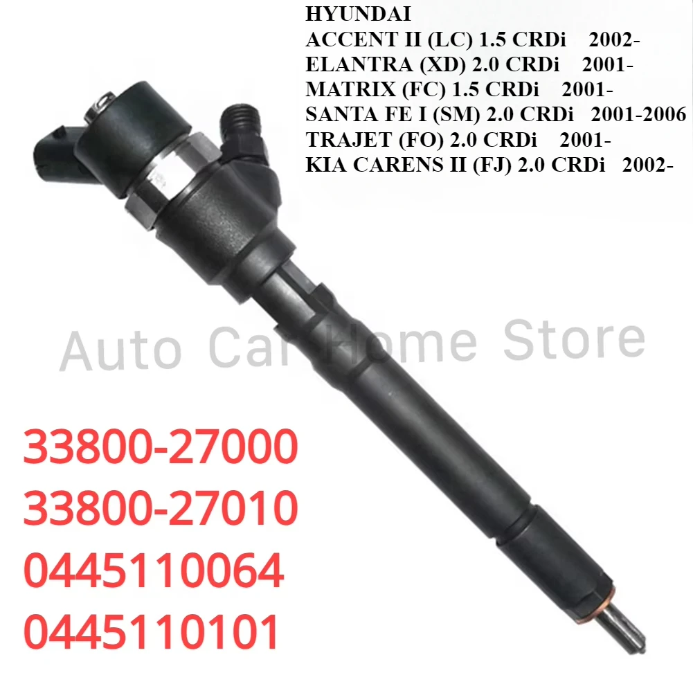 

3380027000 Новая форсунка дизельного топлива для Hyundai Santa Fe Kia Carens 2.0 CRDI 2001- 0445110064 0445110101