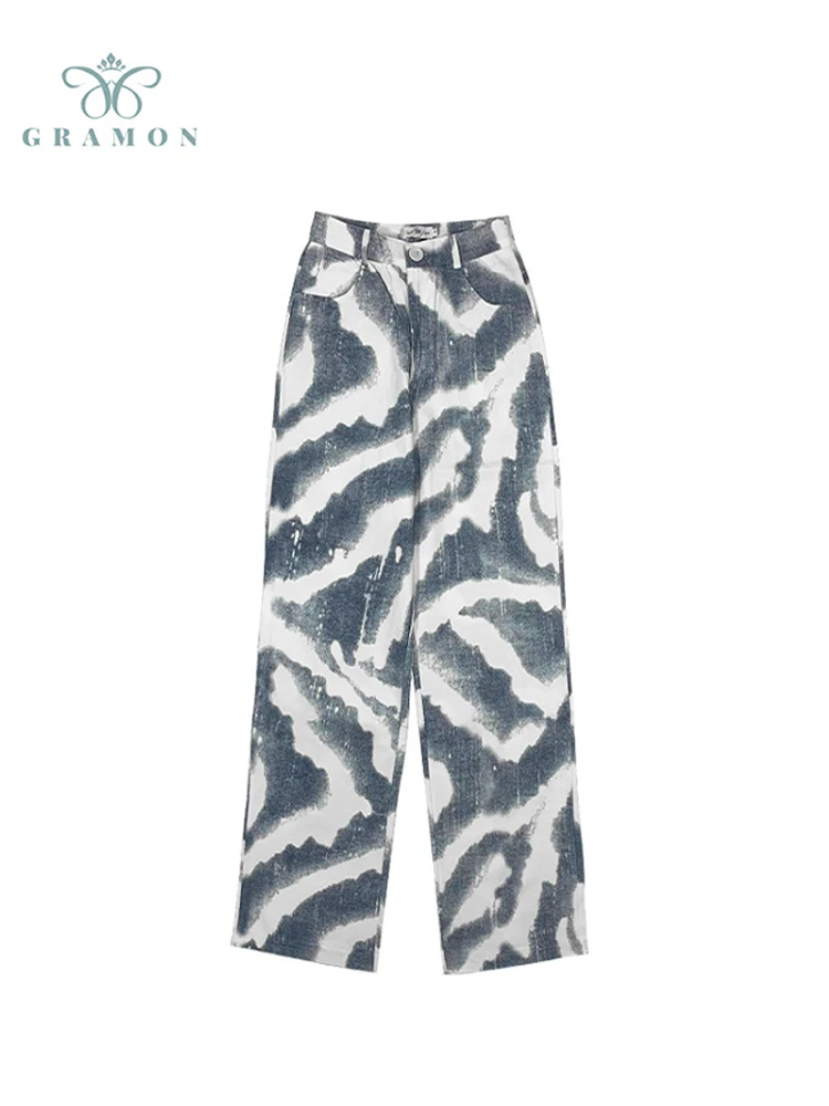 

Женские модные брюки Y2k с завязкой, прямые брюки с высокой талией, повседневные брюки до пола с широкими штанинами в стиле Харадзюку, лето-ос...