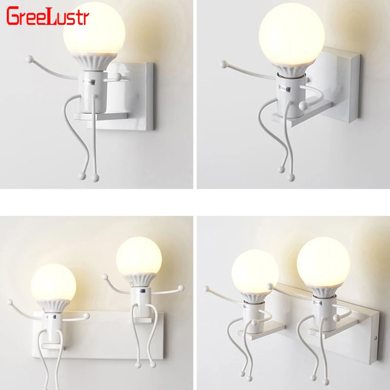 

Modern Art Interior Wall Light E27 Night Light Decor Stairs Lamp Aisle Corridor Front Creative Wall Sconces Fixture Lustre