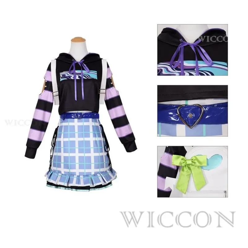 Проект Akira michine Sekai красочный сценический карнавальный костюм одежда и парик