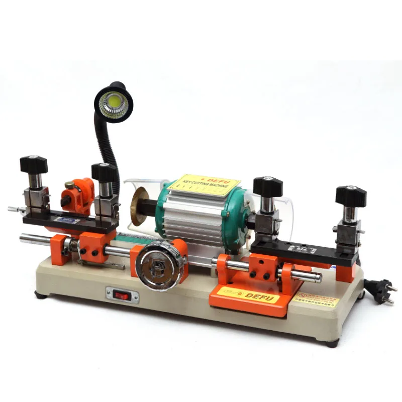 Горизонтальный станок для резки ключей копировальный с двойной головкой дверей