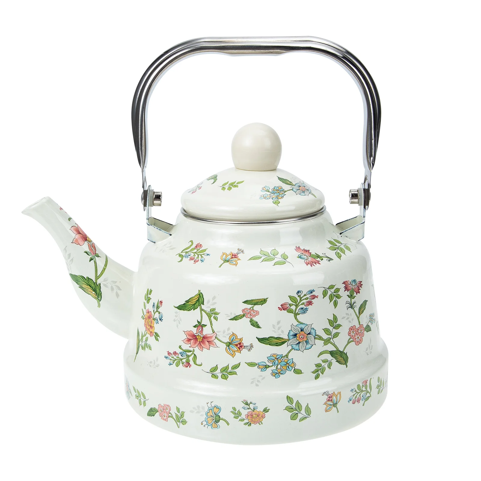 

Kettle Tea Teapot Enamel Coffee Pot Stovetop Teakettle Water Whistling Gasvintage Stove Kids Can Watering Steelinduction