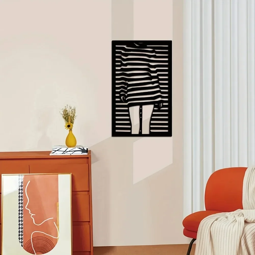 Минималистичный Современный Металлический Настенный Рисунок Для Женщин