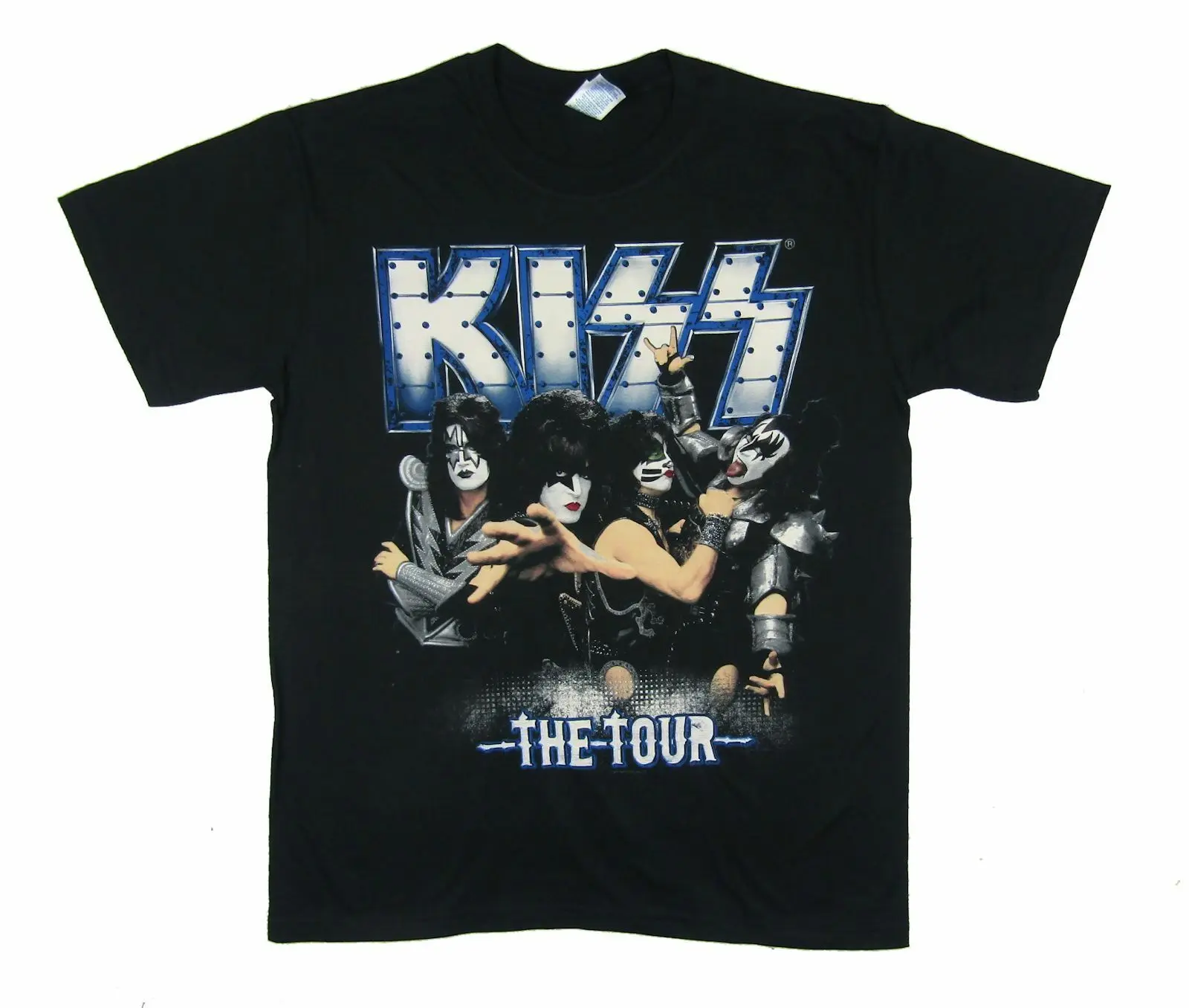 

Kiss The Tour Oslo 2012 Makeup Band Image Black T Shirt New Merch